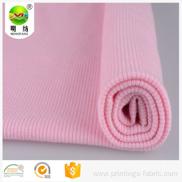 Wholesale cotton polyester spandex rib brushed knit fabric